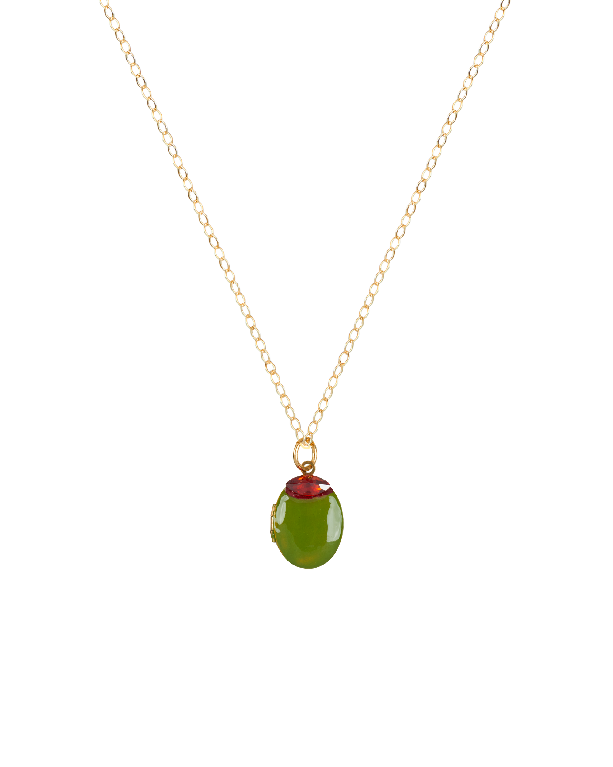 Susan Alexandra - Wholesale Locket Necklace - Olive You Locket1