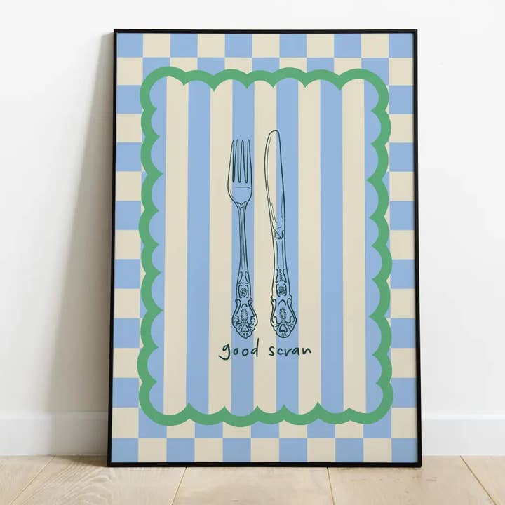 Good Scran Print for wholesale by Hollie Newton Studio