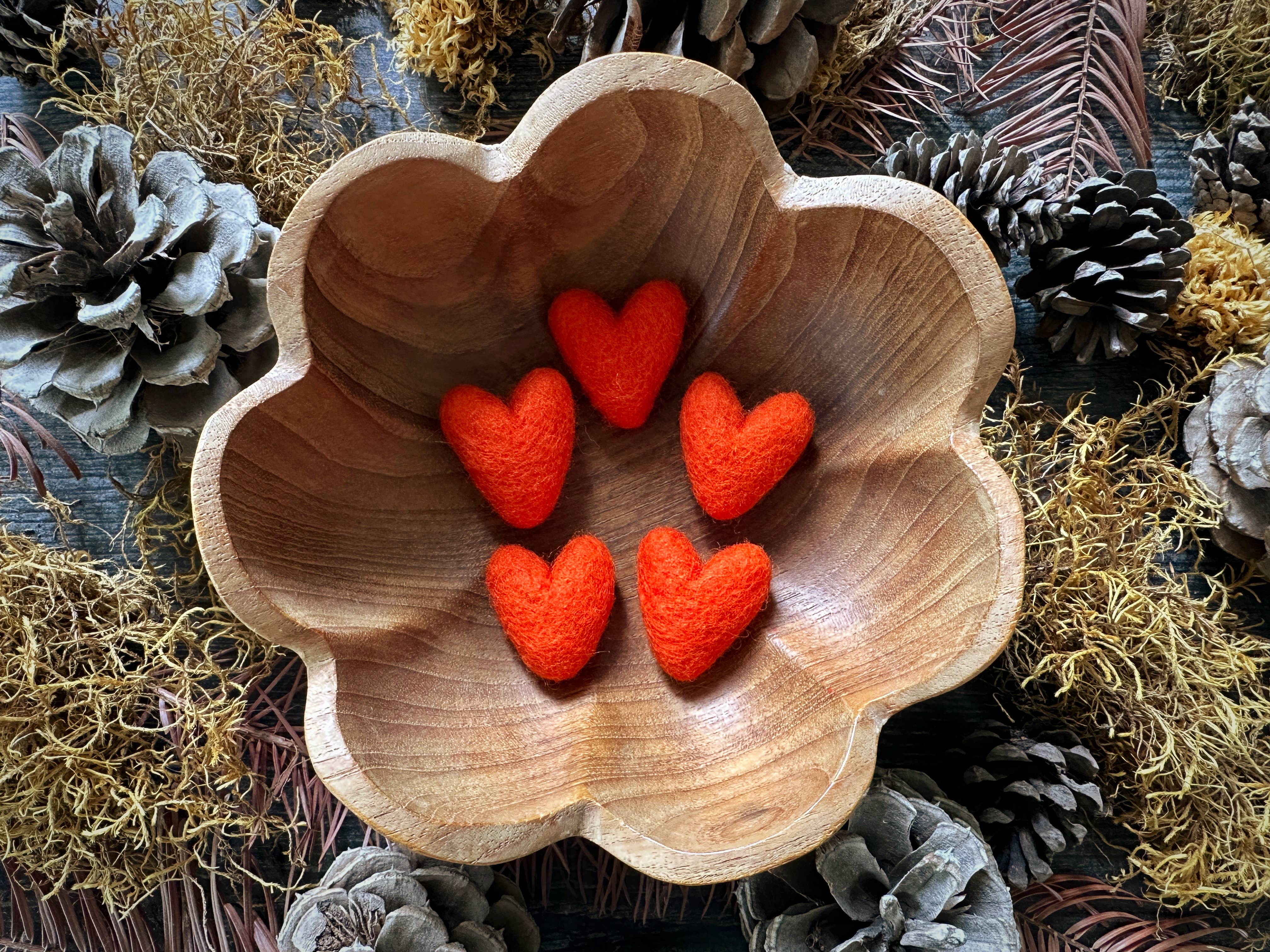 House of Moss - Wholesale Decorative Tabletop Object - Wool Heart | Felted Wool Mini Decor | 23 Colors21