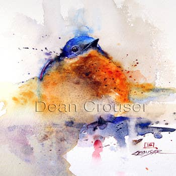 TROUT FISHING Watercolor Print From Original Painting by Dean Crouser -   Canada