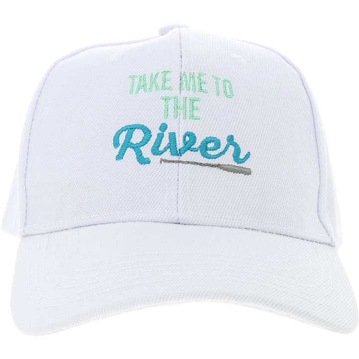 H1 To The River - White Adjustable Hat for wholesale by Pavilion