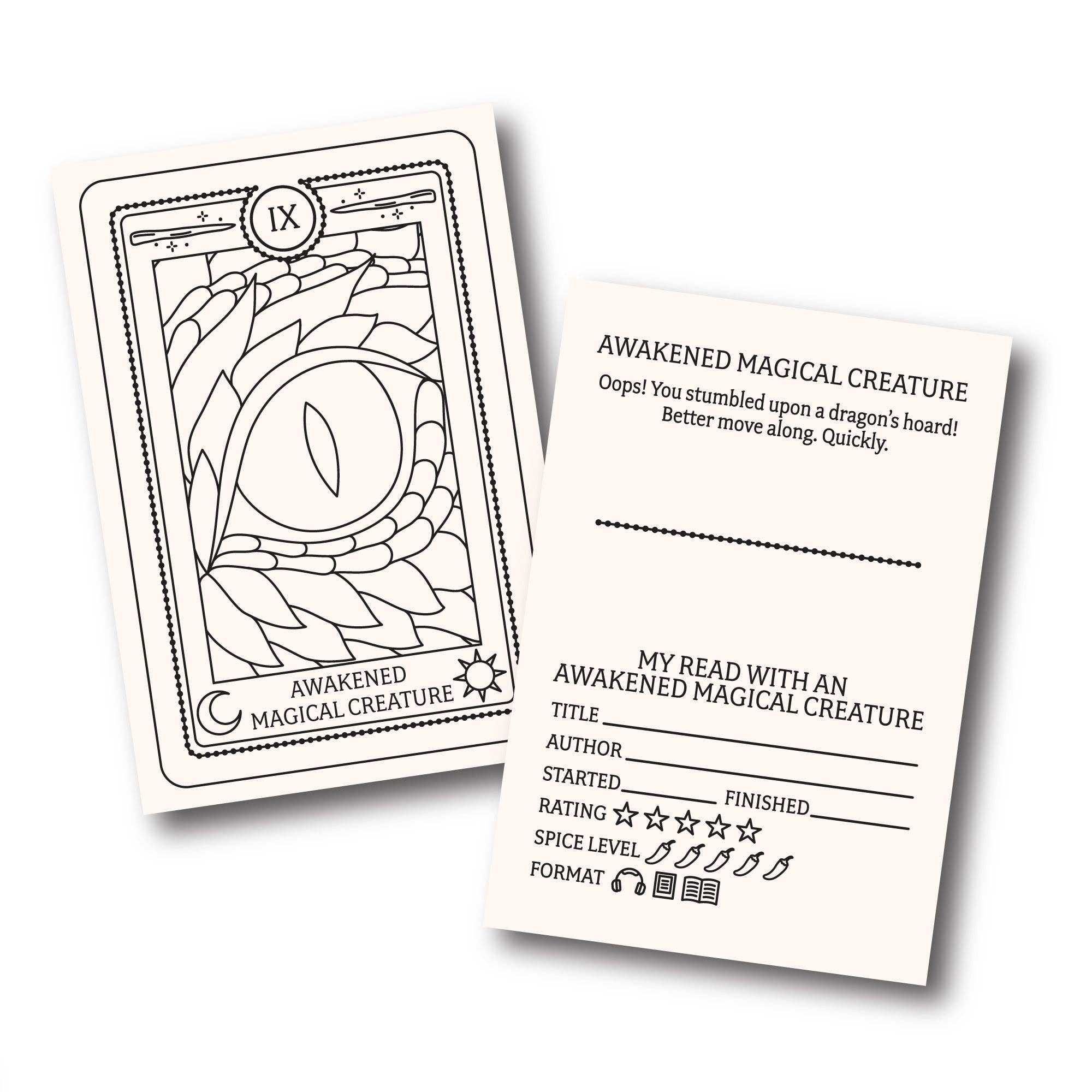 Wild North Co - Wholesale Coloring & Activity Book - Adult - The Fantasy Reader's Tarot Coloring Book1