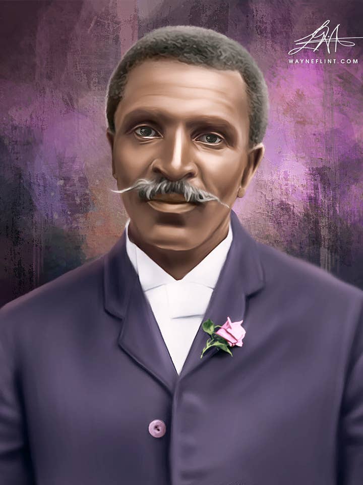 George Washington Carver for wholesale by Wayne Flint Digital Portraits