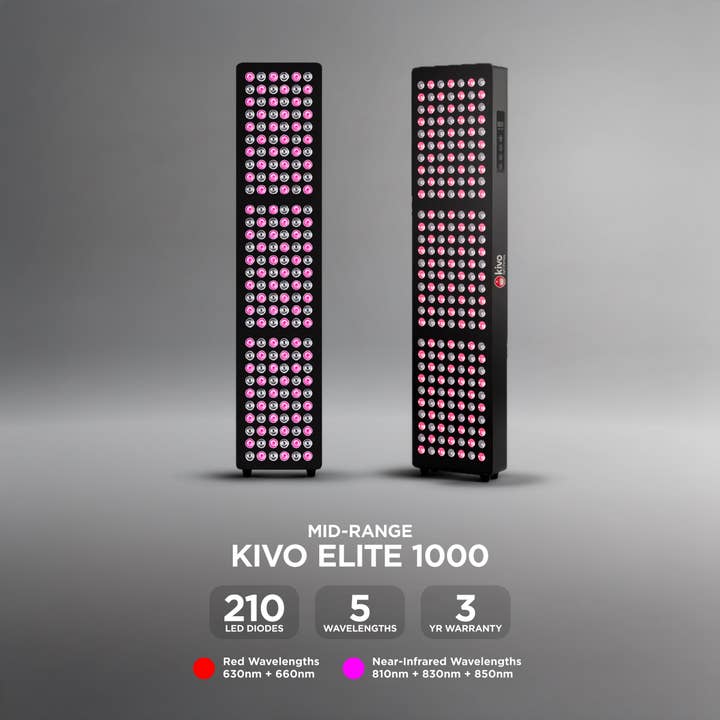 Kivo Elite 1000 : Panneau de thérapie par lumière rouge premium moyen pour tout le corps pour la vente par Kivo Red Light Therapy