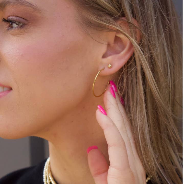 Plaqué Or | Clou 6mm pour la vente par Locked by Lula 'n' Lee