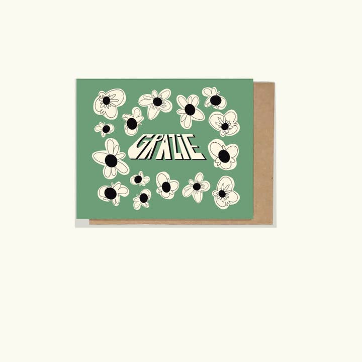 Grazie Greeting Card for wholesale by Tracey Wirth Designs