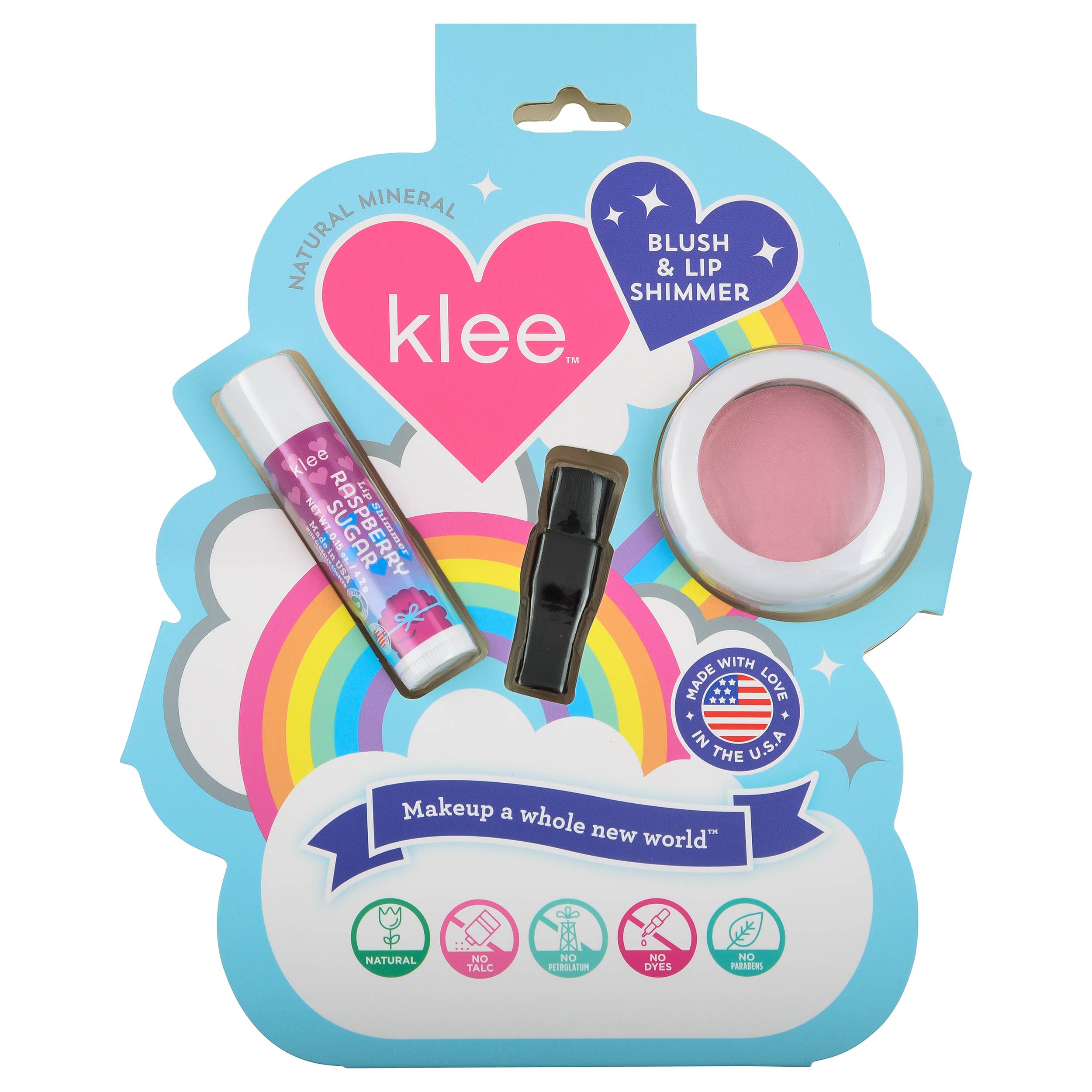 Klee Naturals – wholesale Kids make-up – Kids – Sugar Drop Glow - Blush and Lip Shimmer Set6