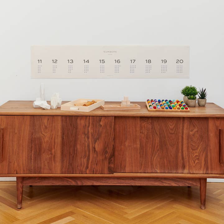 Autocollant chiffres 11 à 20 pour salle de jeux ou zone scolaire pour enfants, 48 x 10 pour la vente par Home Room Co.