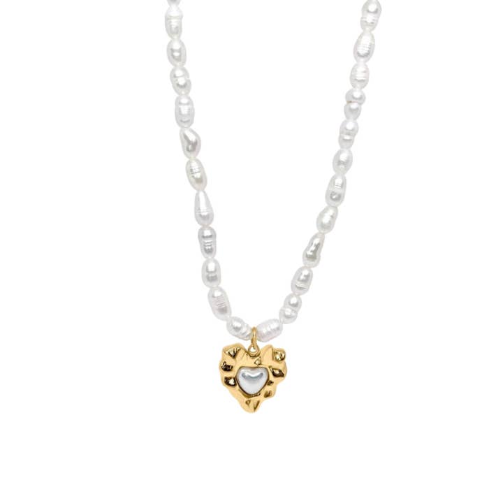 Lila Pearl Necklace - Gold for wholesale by DAYLO