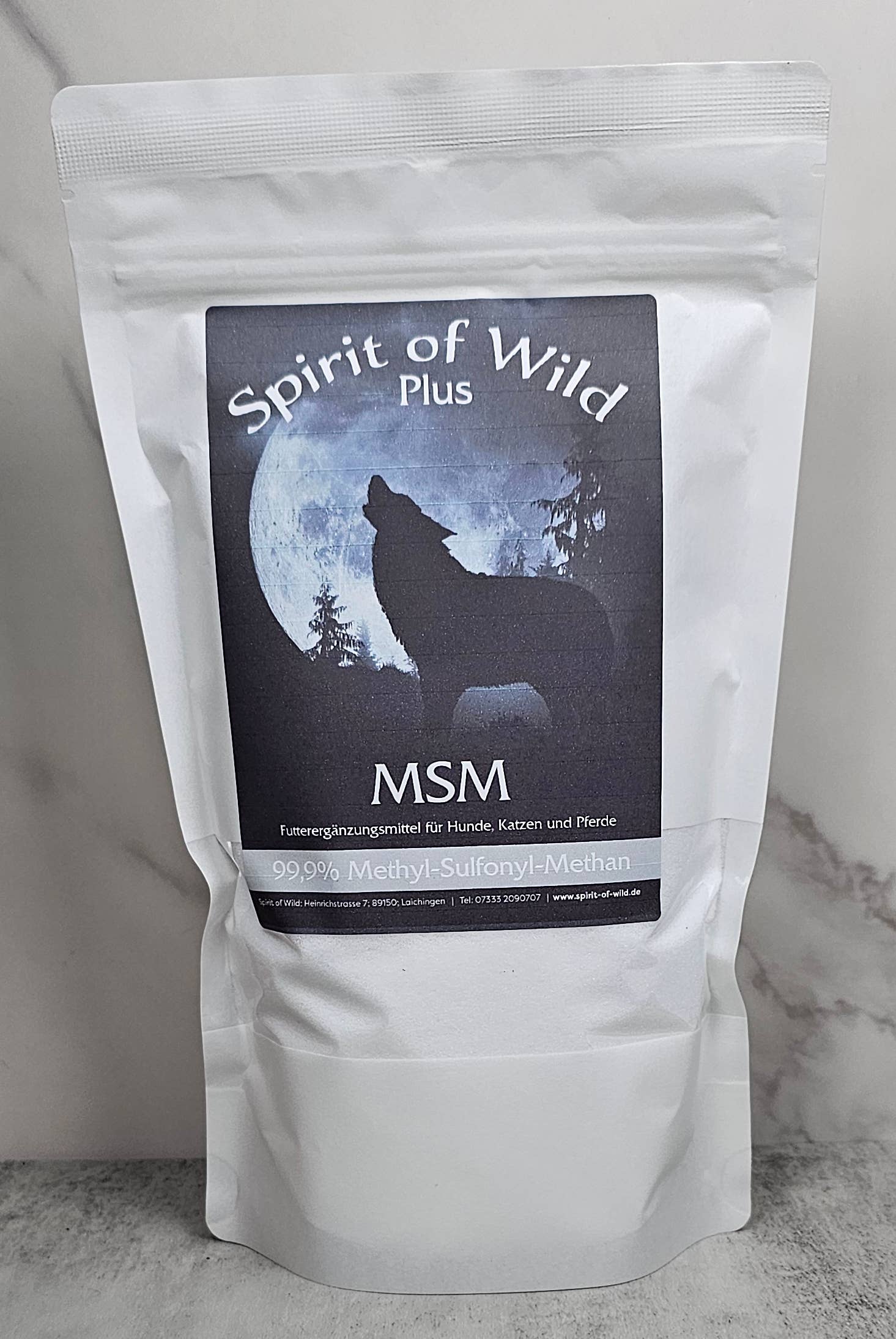 Spirit of Wild - Wholesale Pet Supplement - Dog - Spirit of Wild MSM Methyl Sulfonyl Methane for Dogs 0