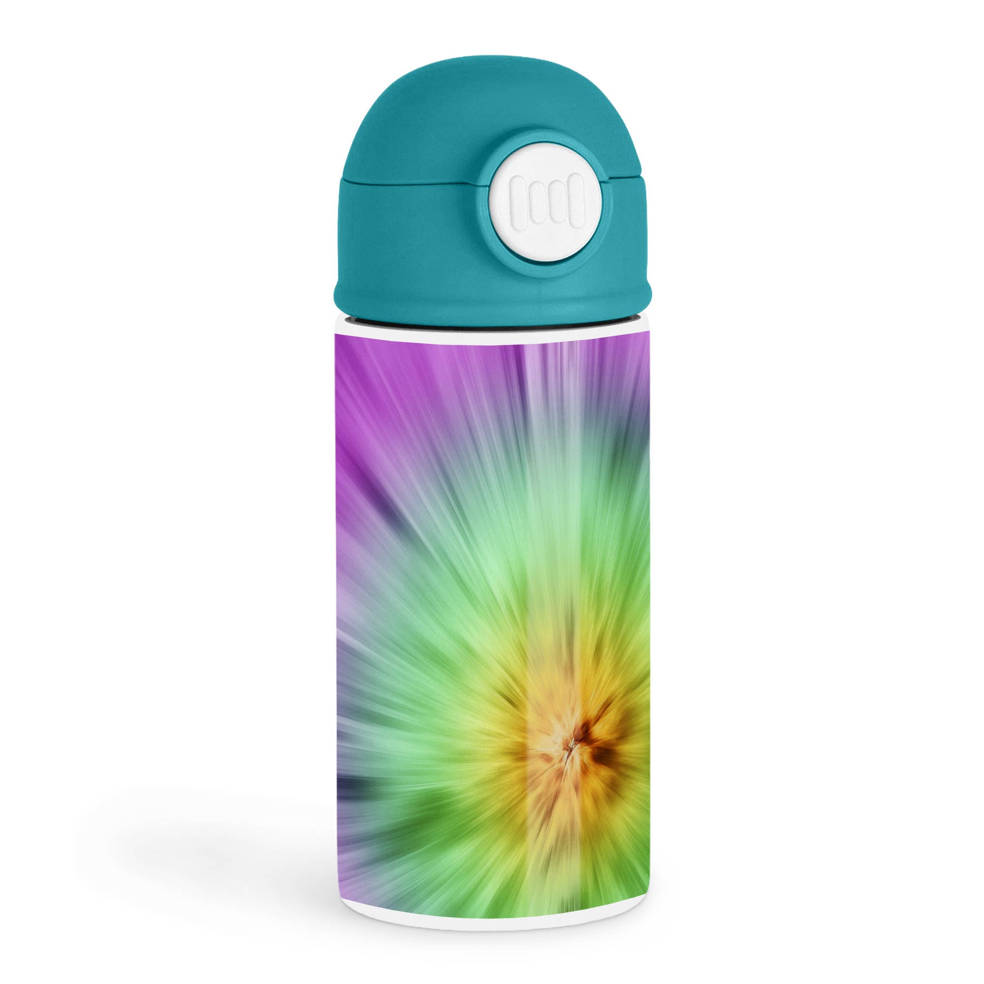 3dRose – wholesale Vattenflaska – 3dRose, Flerfärgad batikdesign - ljus och färgglad, denna batikdesign sticker verkligen ut, Vattenflaska för barn0