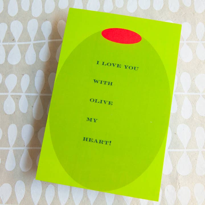 Ti amo con oliva il mio cuore. per la vendita all'ingrosso da parte di Banter by Greely Creative