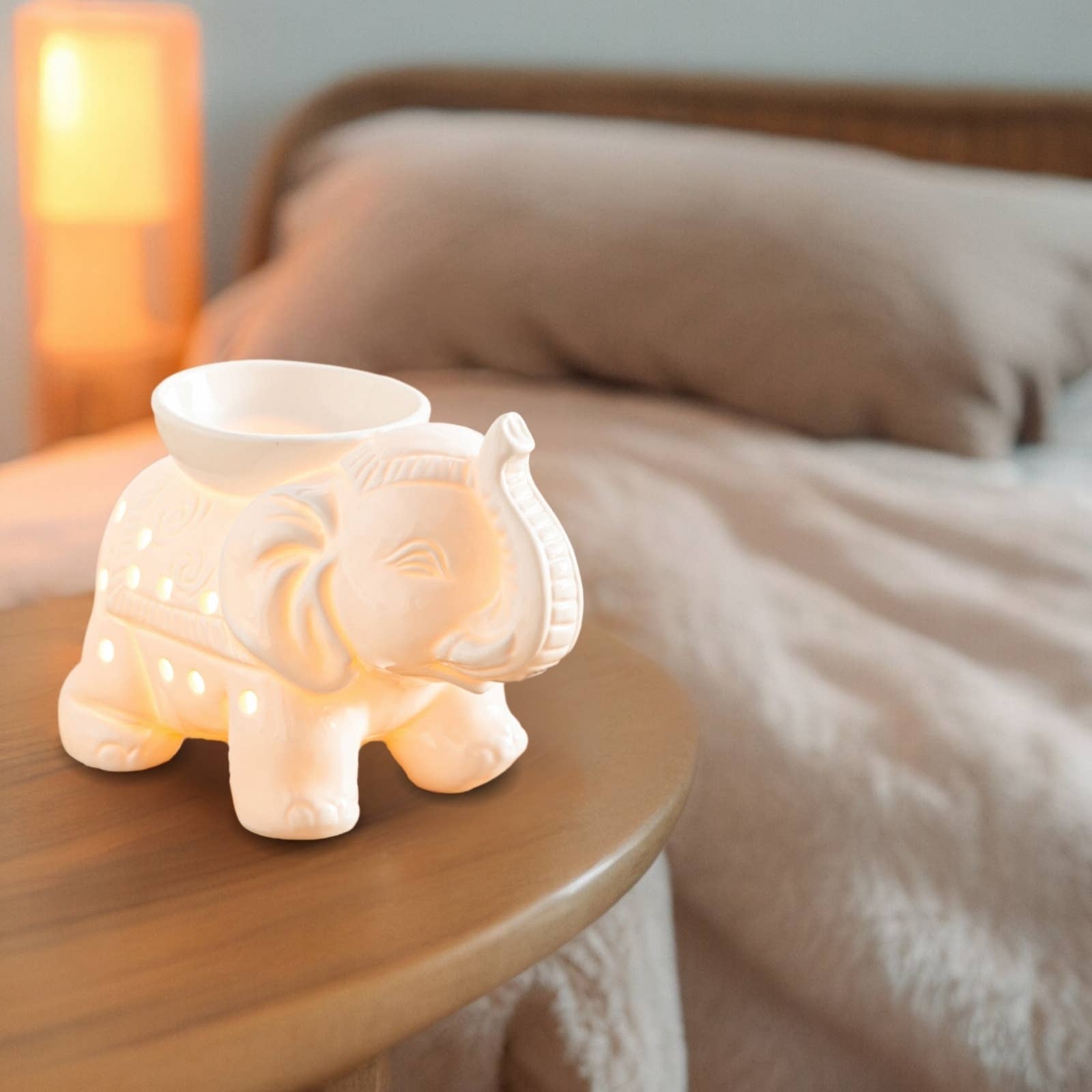 Zen'Arôme - Wholesale Oil Warmer - Tandor white ceramic wax warmer for scented melts11