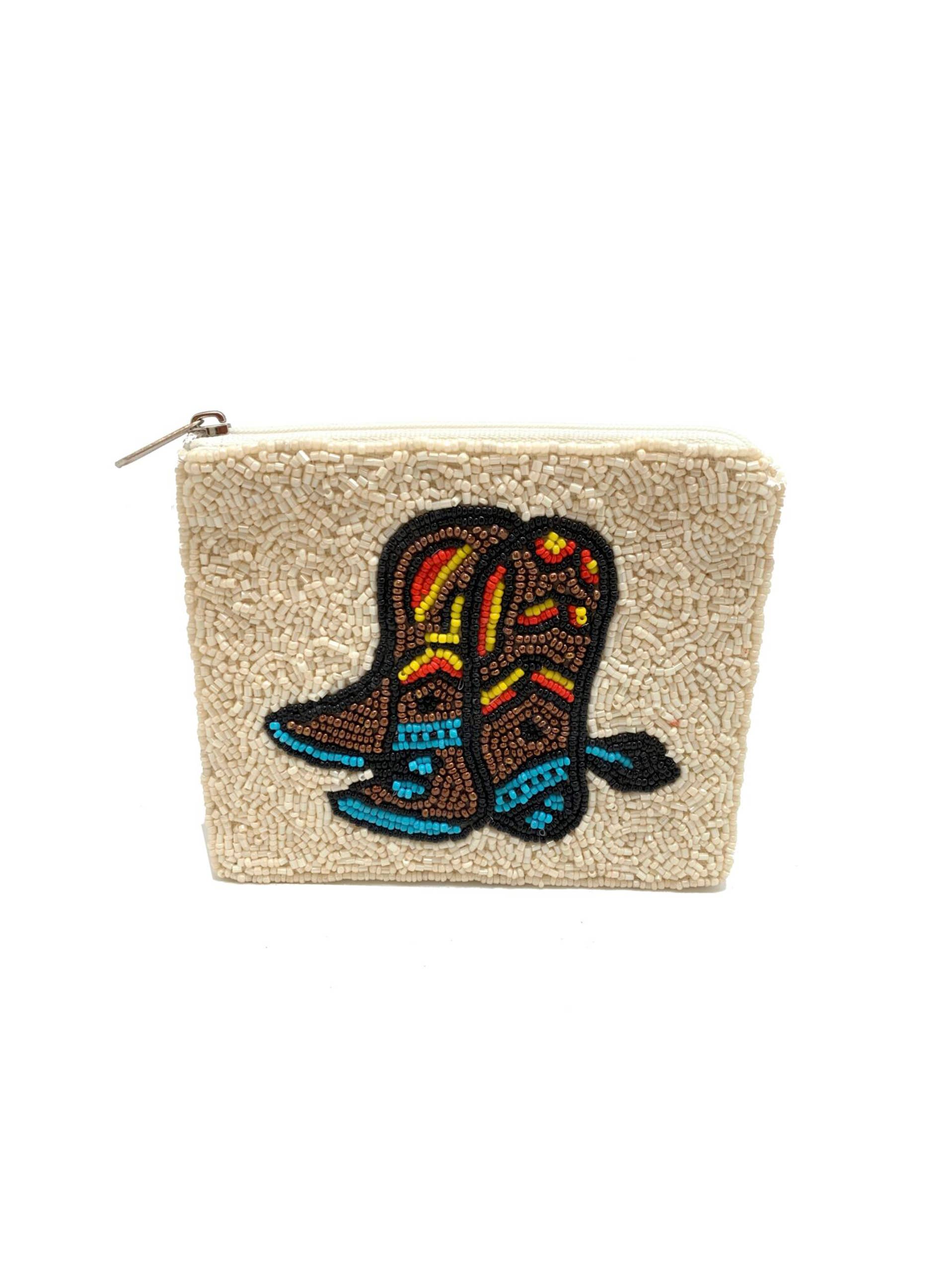 Wholesale Handmade Cowboy Boots Beaded Women's Coin Purse for your