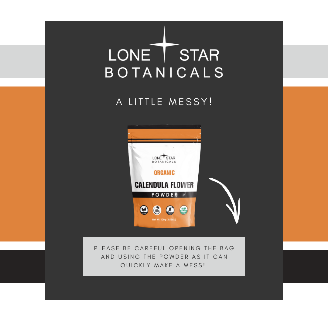 Lone Star Botanicals – wholesale Protein-/superfoodpulver – Ekologiskt ringblommapulver -- 100 g5