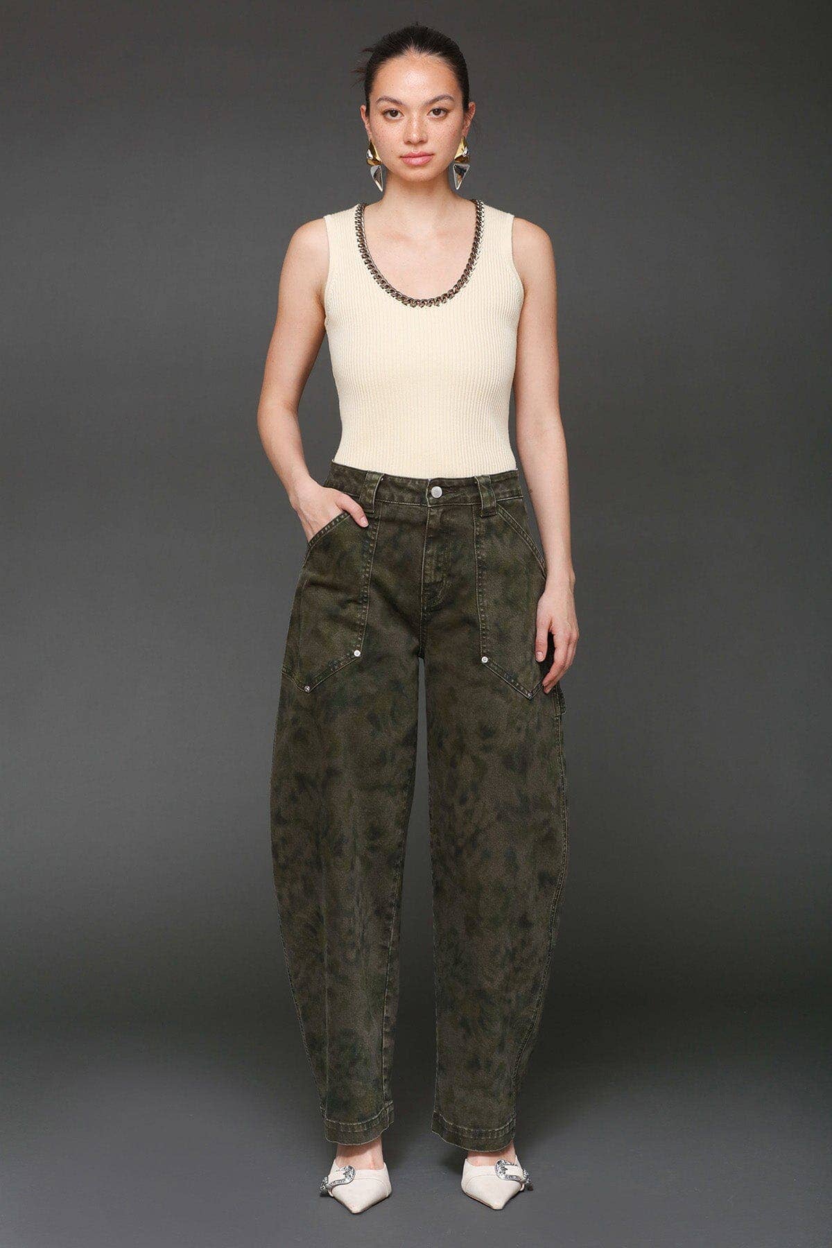 Camo Cargo Barrel Jeans for wholesale on Faire3