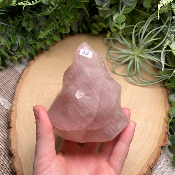 Copper Ashes - Wholesale Spiritual Stone/Crystal - Rose Quartz Flame4