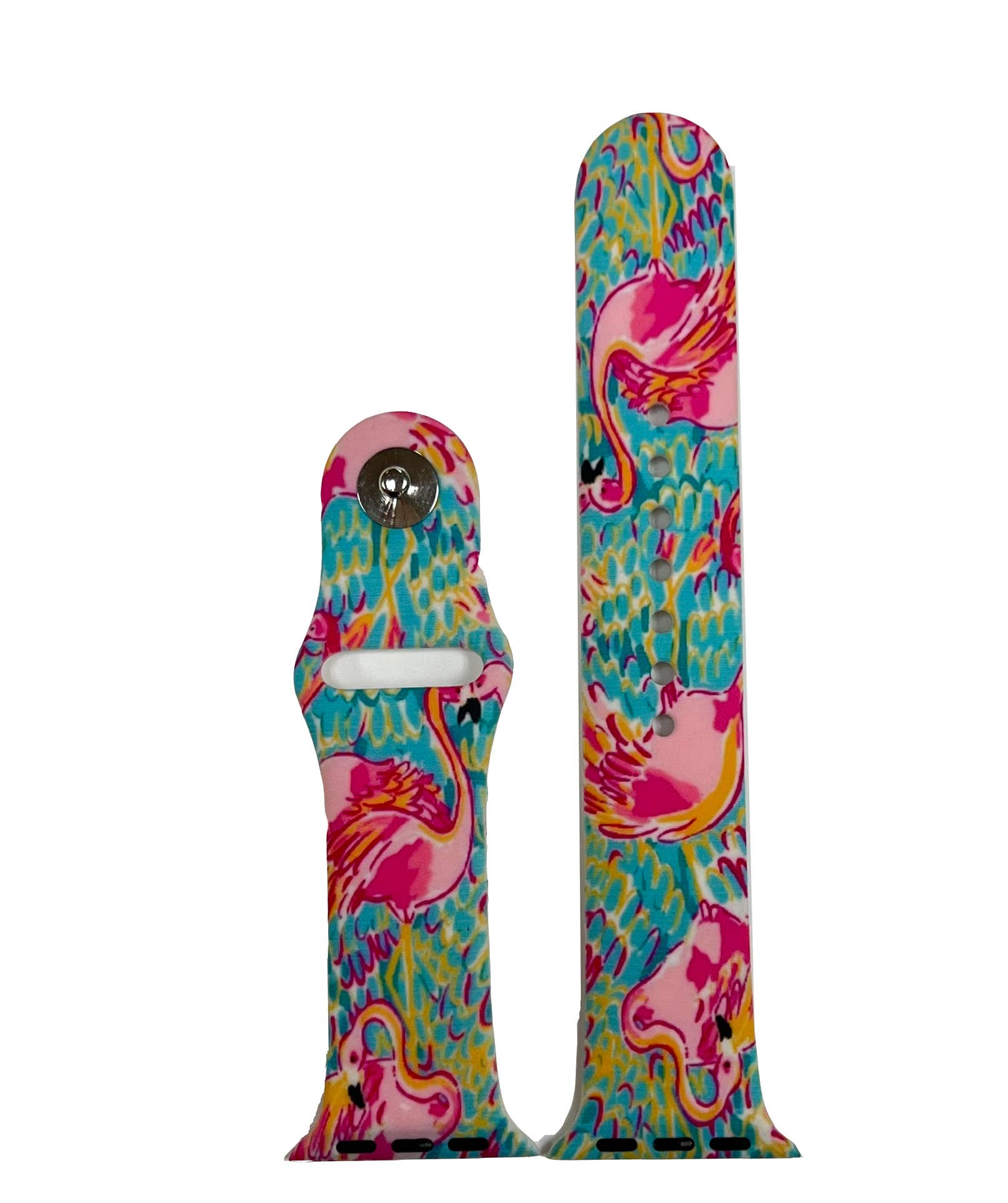 Time World USA - Wholesale Watch Band/Strap - Unisex - Flamingo Printed Silicone Apple Watch Bands0