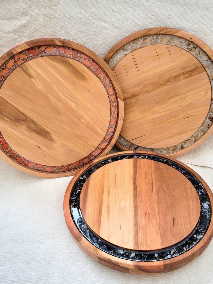 12" Lazy Susan for wholesale by Maine Shellware