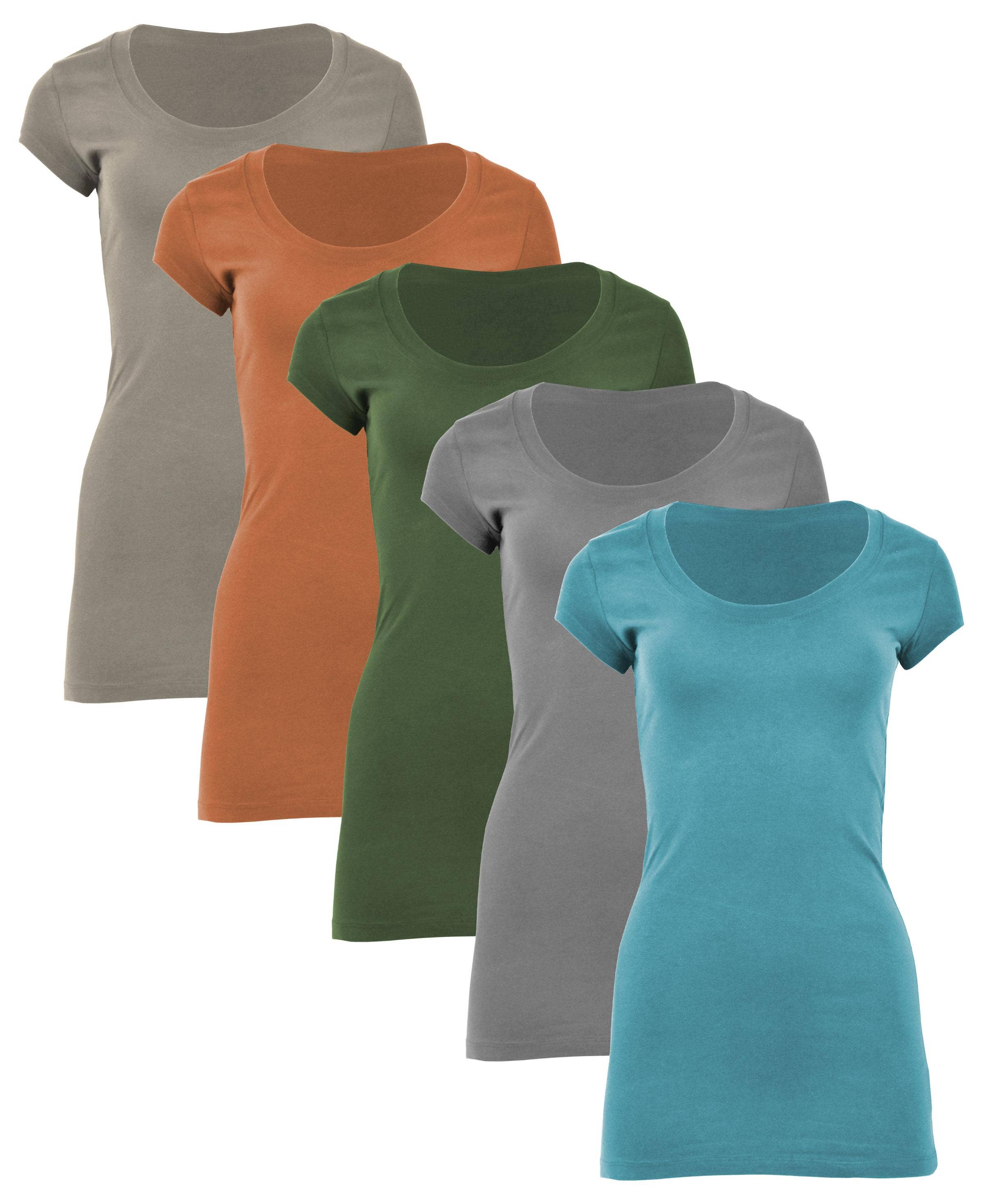 I-Wear Brands - Vendita all'ingrosso Tunica - Donna - Confezione da 5 magliette lunghe da donna6