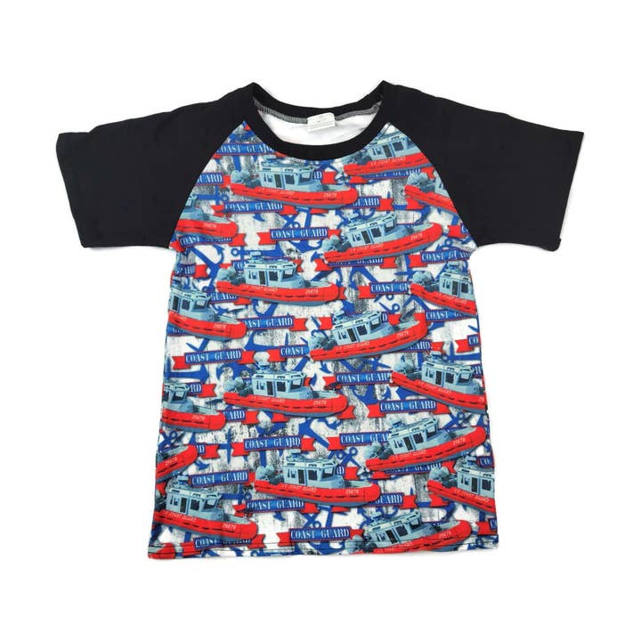 Great Lakes Kids Apparel - Vente T-shirt – enfant - Garde-côte Lait Soie Raglan0