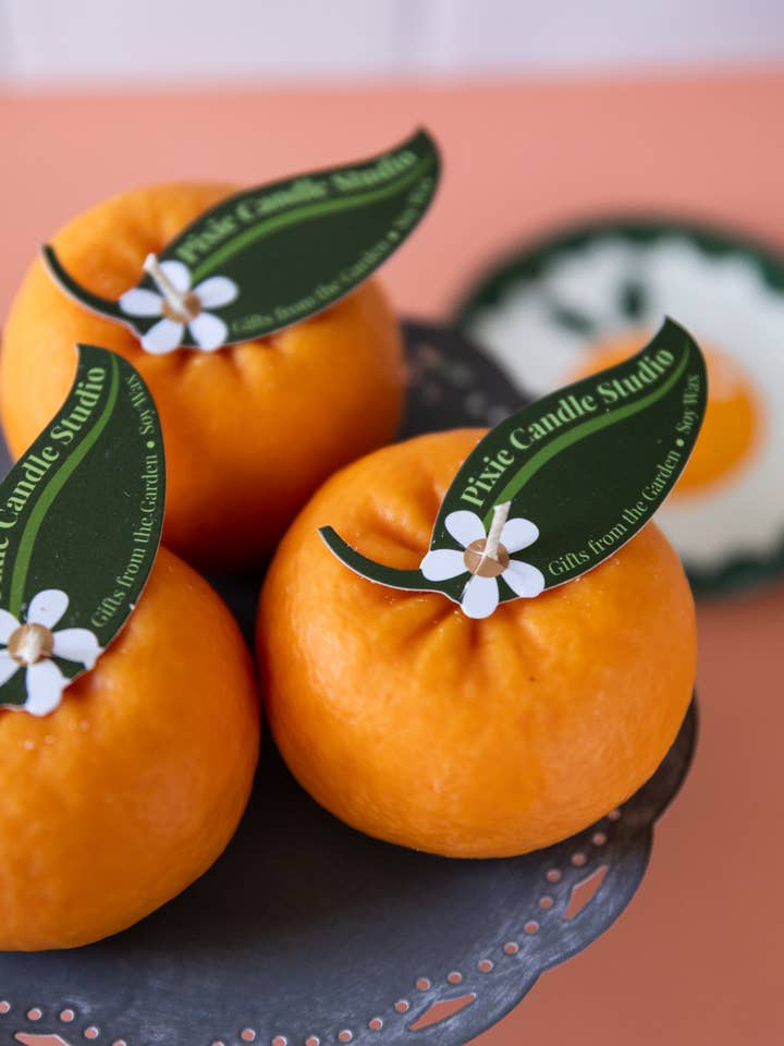 Vela de fruta Ojai Pixie mandarina para venta al por mayor de Pixie Candle Studio