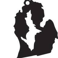 Michigan State Mitten Ornament with Upper Michigan Cutout for wholesale by BE Creations & Designs, Inc.