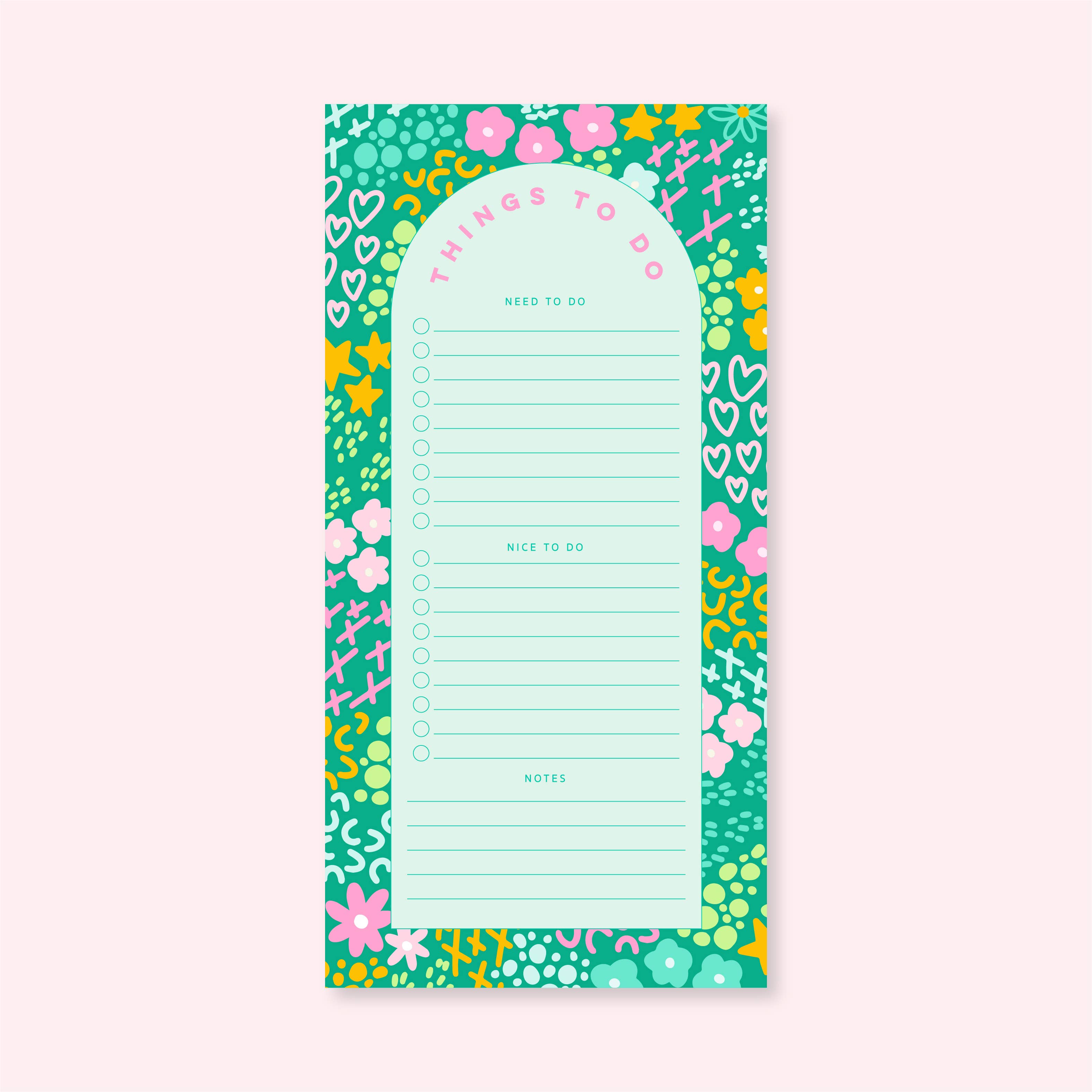Cleary Lane – Bloco de notas por atacado – Bloco de Notas | 4.25"x8.5" | Emerald Rainbow Garden1