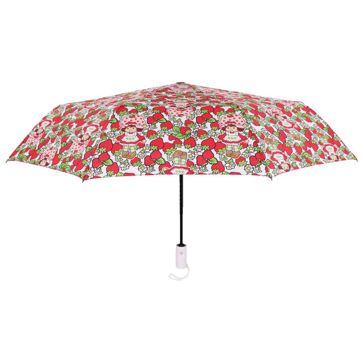 Concept One - Wholesale Umbrella - Women's - Strawberry Shortcake Toss Print Compact Umbrella3