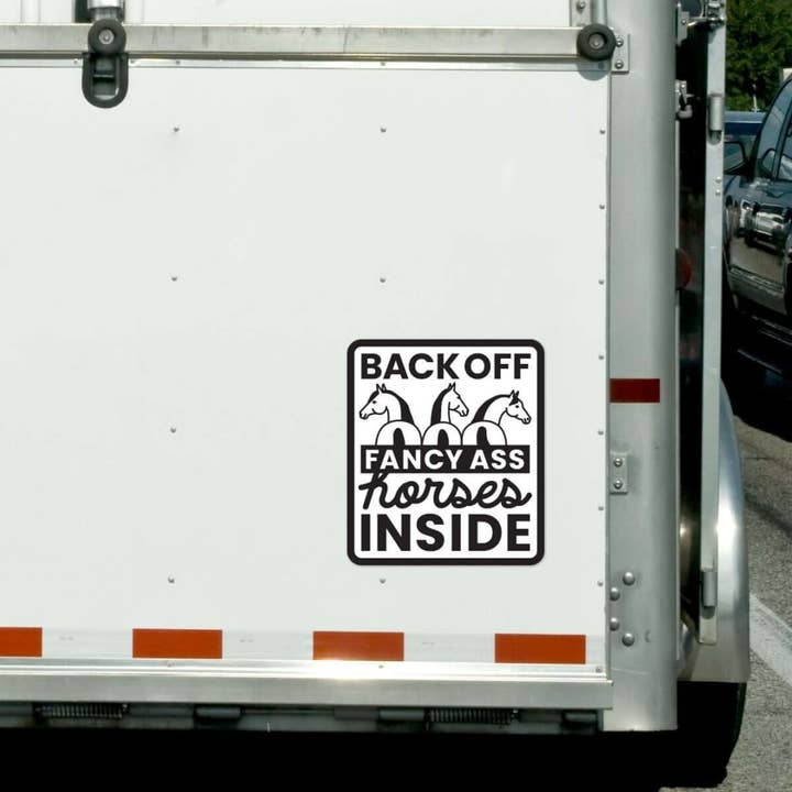 Dapplebay Fancy A$$ Horses - Horse Trailer Decal for wholesale by Dapplebay