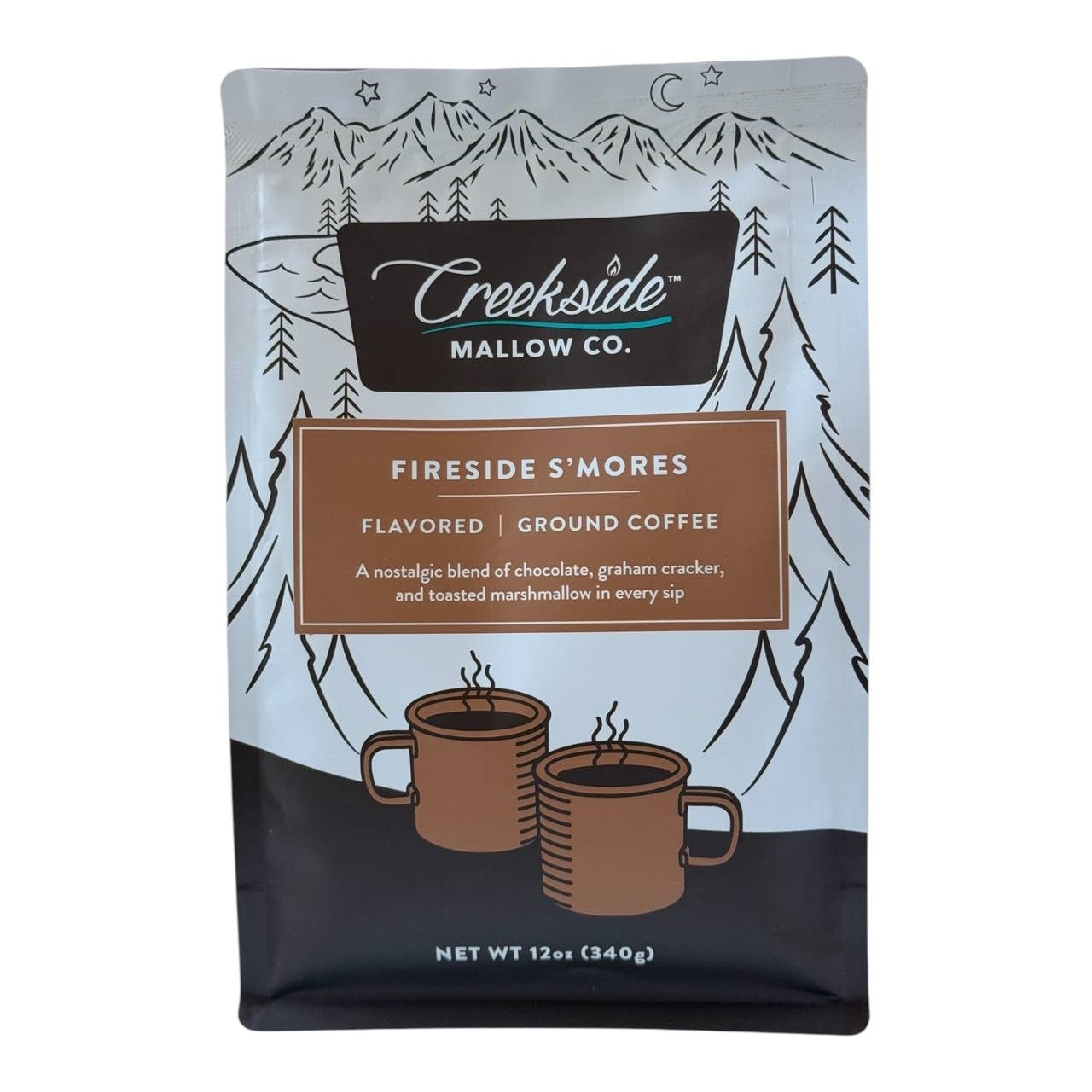 Creekside Mallow Co. – Café moído por atacado – Café Moído com Sabor a S'mores à Beira da Lareira1