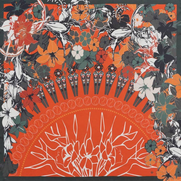 carré seda 90 - chamade caqui para venta al por mayor de Petrusse Paris