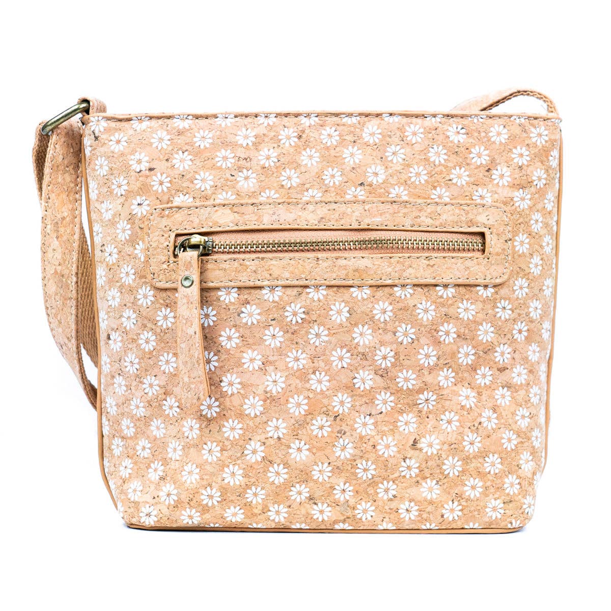 Meninas Bonitas Cork - Wholesale Crossbody Bag - Women's - Cork Pattern Printed Women's Crossbody Bag BAG-22942