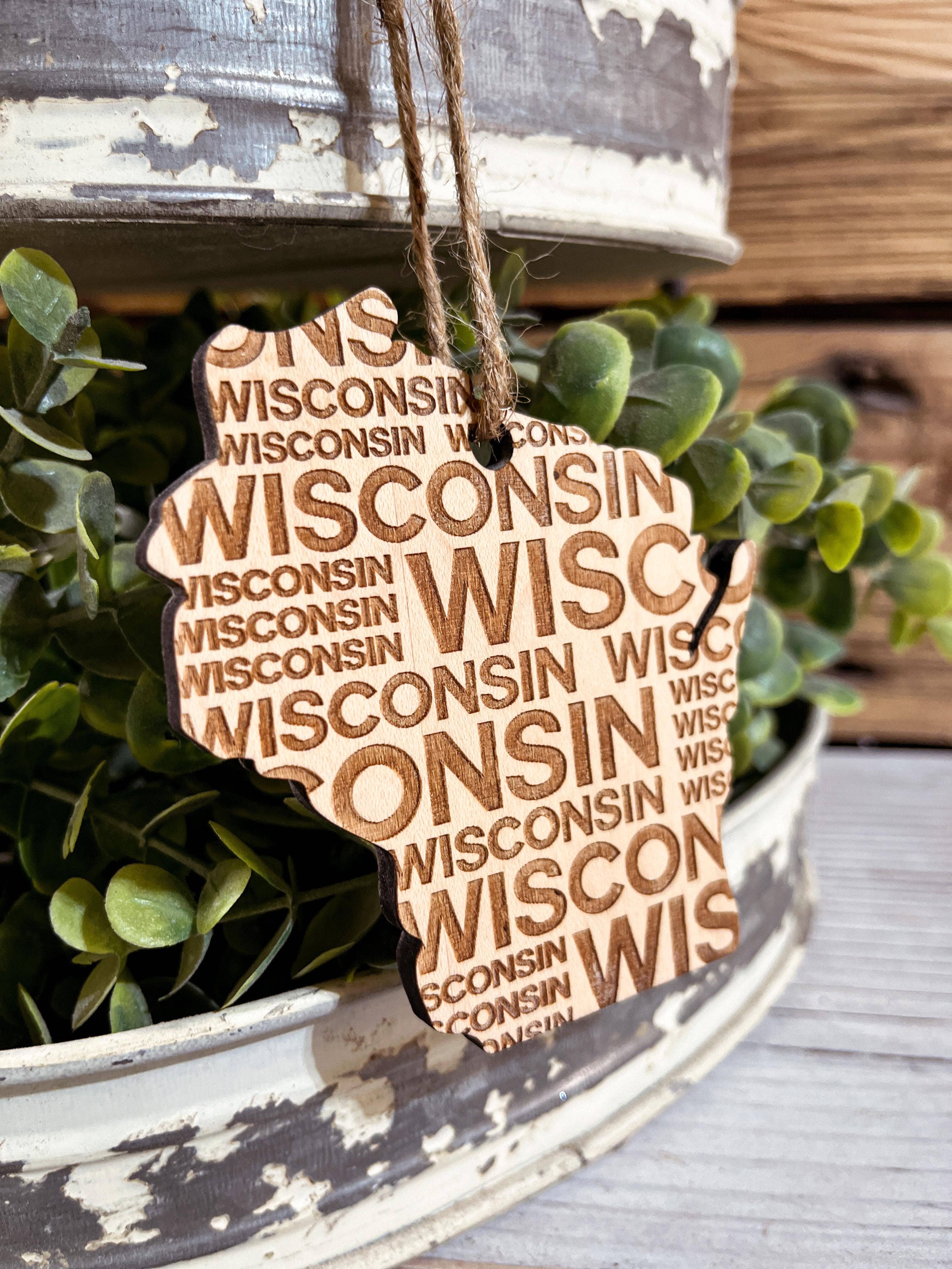 The Farmer's Wife – wholesale Ornament – Wisconsin Christmas Ornament | Wisconsin Word Art3