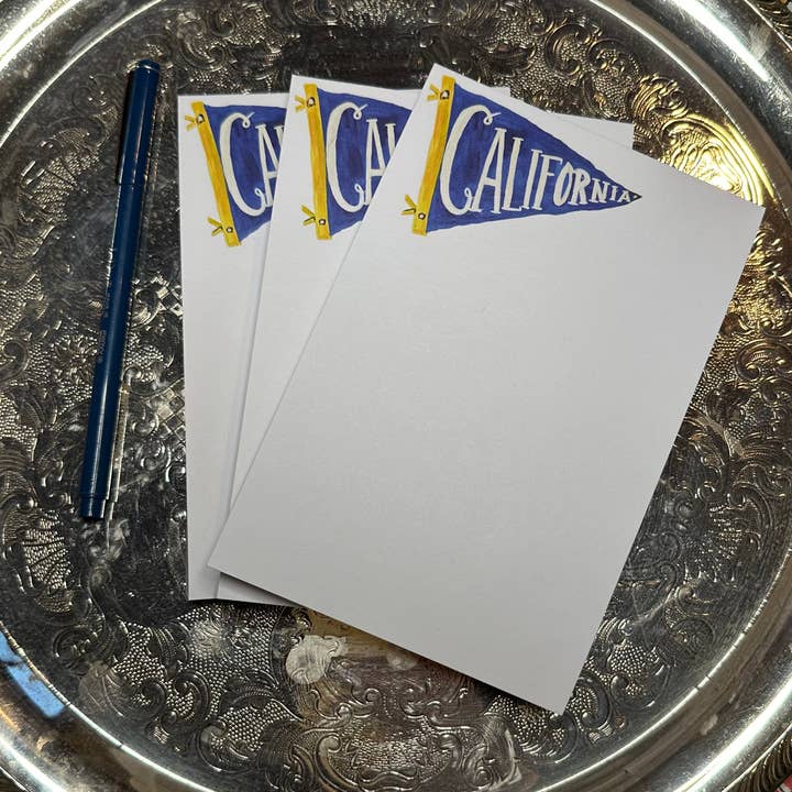 Carpe Diem Papers - Wholesale Notepad - California Pennant Le Petit Notepad