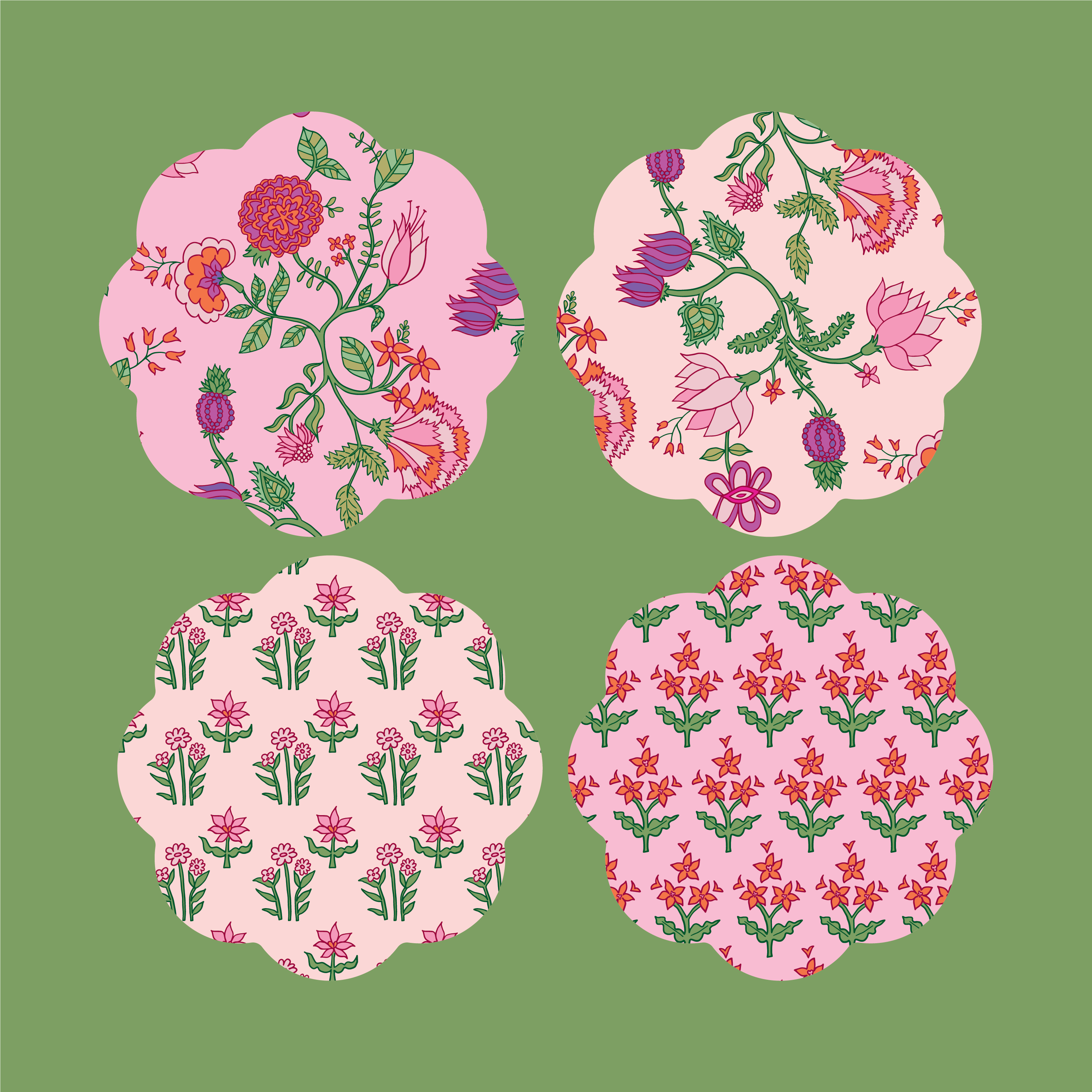 Swag - Venta al por mayor Posavasos - Juego de 4 Posavasos Acrílicos Holográficos de Papá Noel7