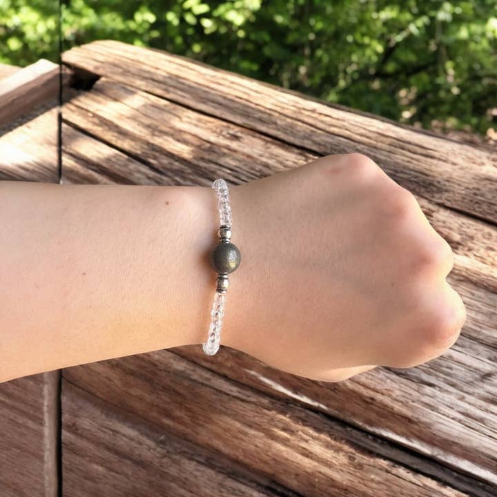 Mindful Intentions® - Wholesale Beaded Bracelet - Pyrite Bracelet- For Abundance, Prosperity, & Achieving Goals8