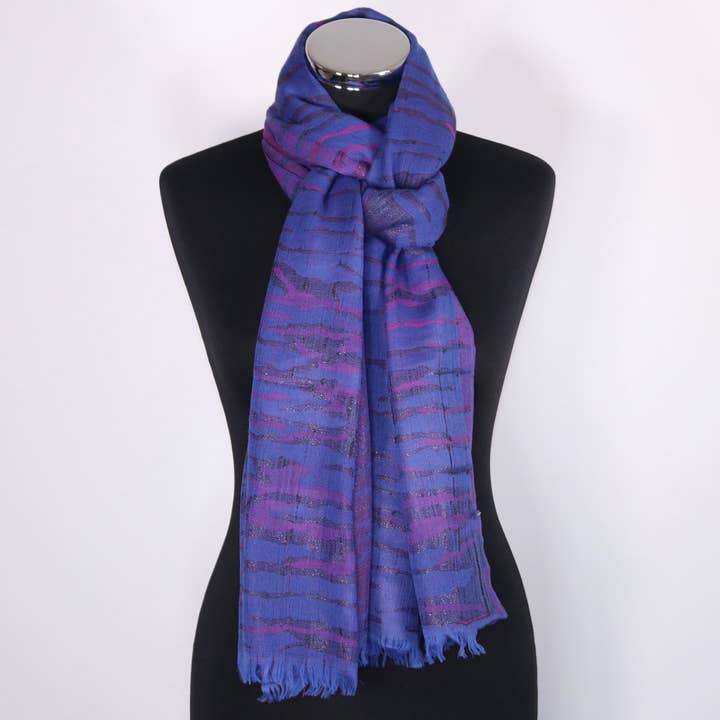 Bufanda de lana reversible de fe para venta al por mayor de Tivello