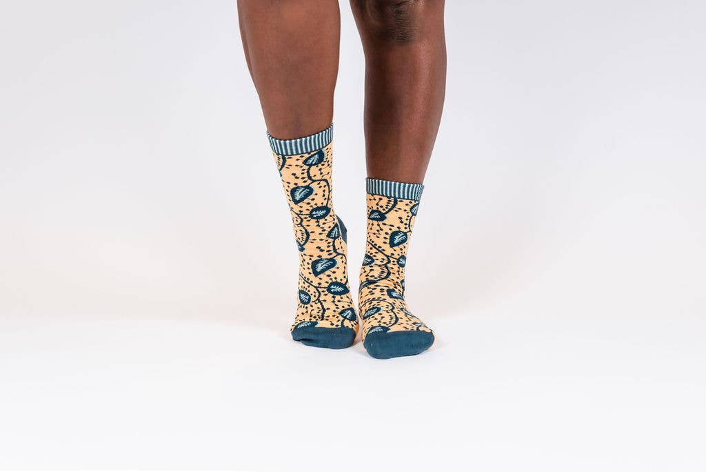 Olisha socks - Wholesale Socks - Unisex - Faly Saffron - Organic Cotton Socks