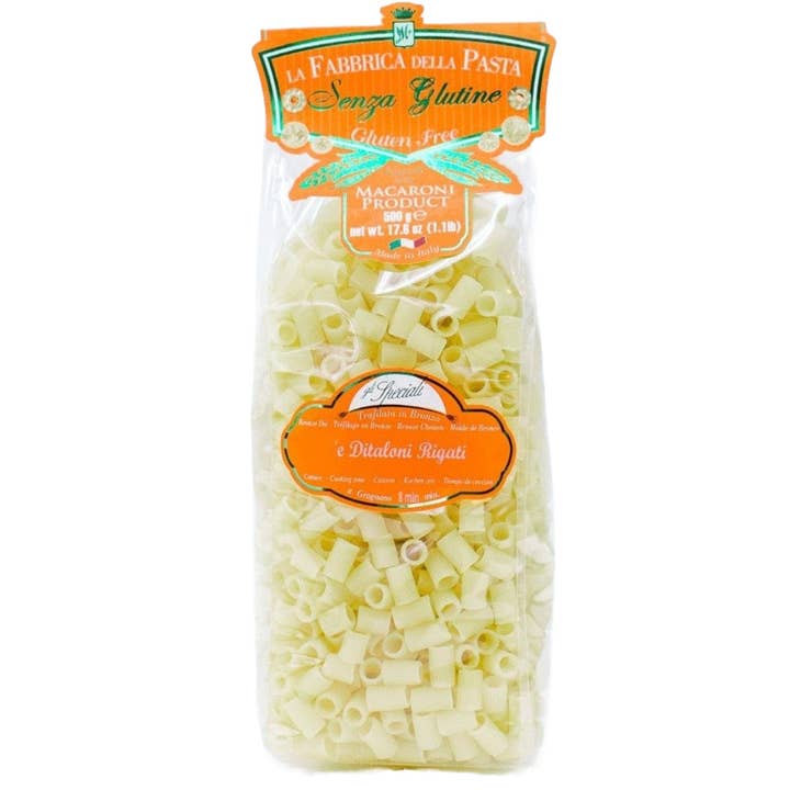 Gluten Free Ditaloni Rigati for wholesale by Zia Pia