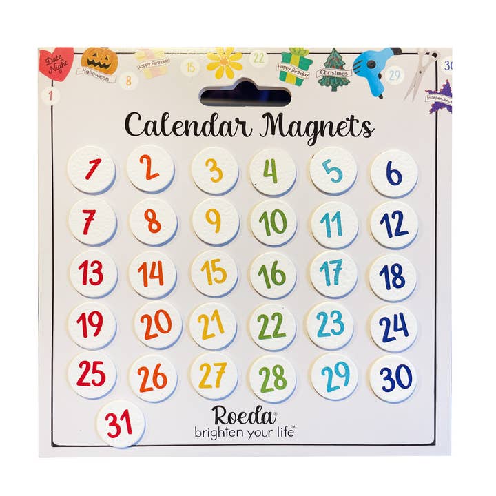 Calendar Number Magnets, S/31, Scheduling Tools for wholesale by Roeda Studio