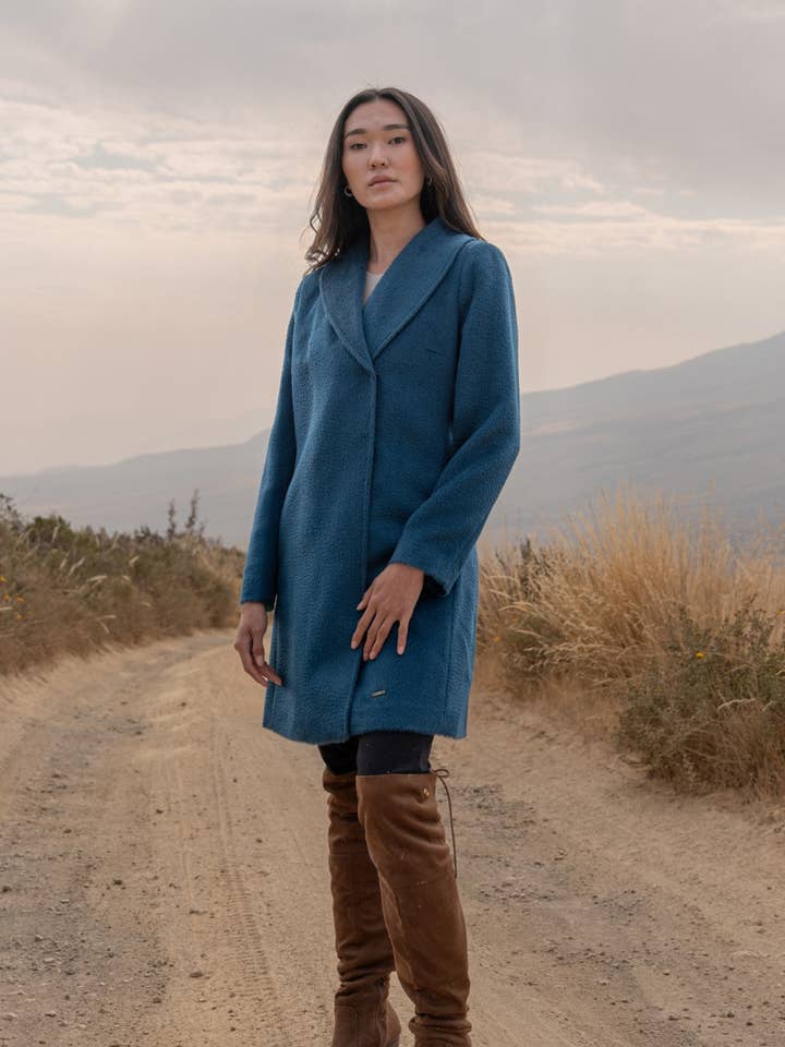Alpaca Collections - Wholesale Trench Coat - Women's - Uriah Baby Alpaca Suri Coat