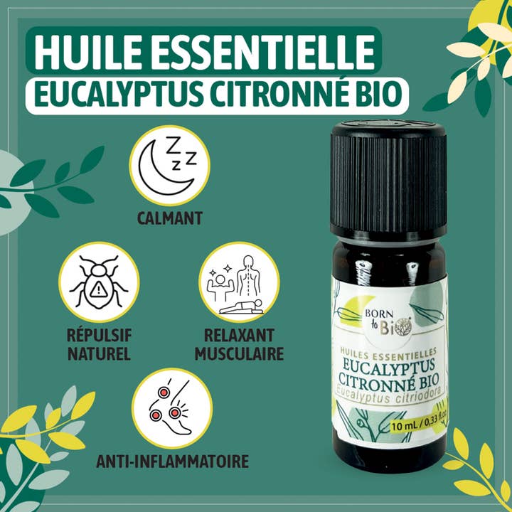 Les Laboratoires Bio Seasons - Vente Huile essentielle - HUILE ESSENTIELLE EUCALYPTUS CITRONNE BIO 10 ML2