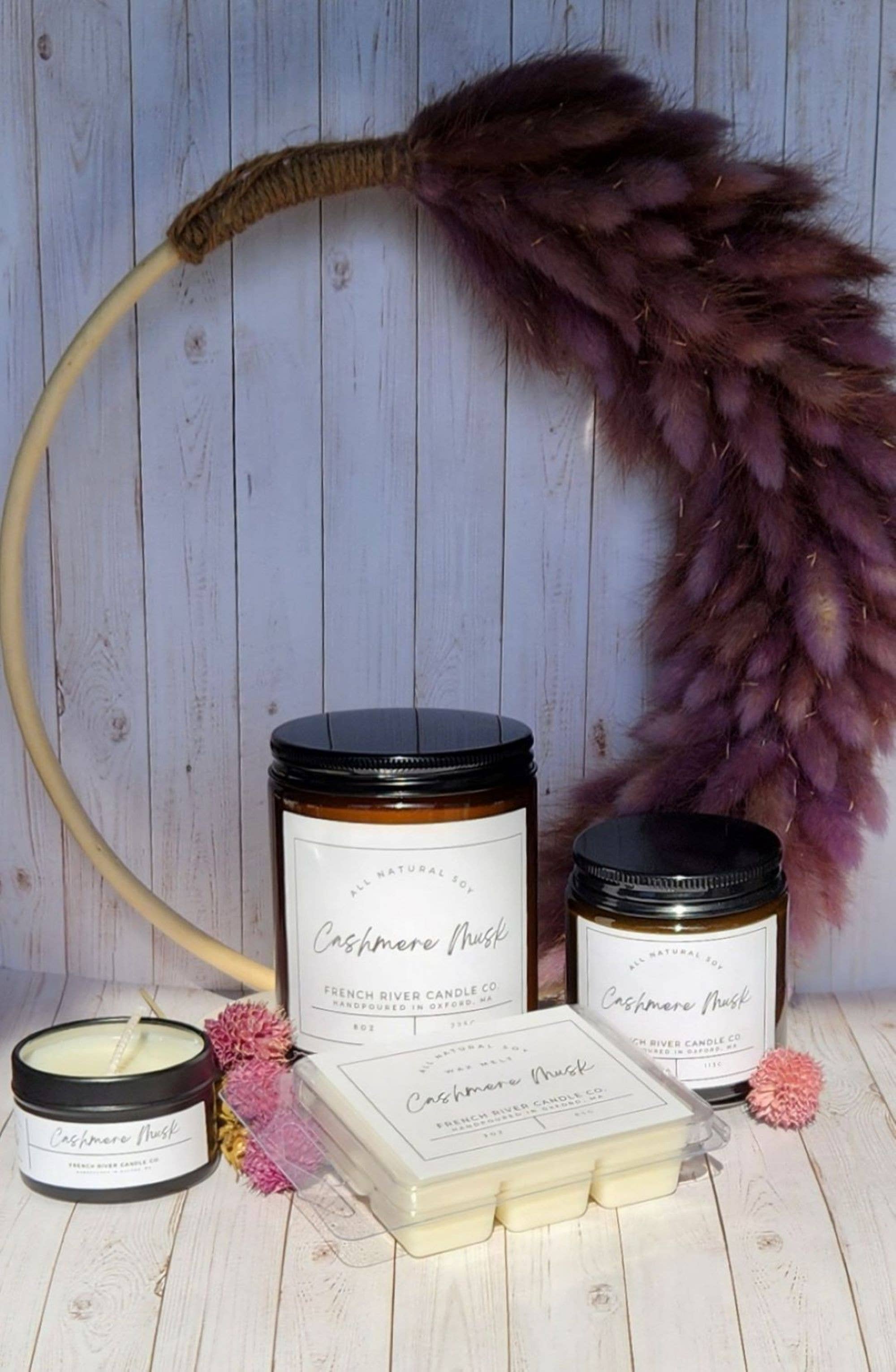 French River Candle Co. - Wholesale Jar/Filled Candle - Cashmere Musk Scented Soy Candle1