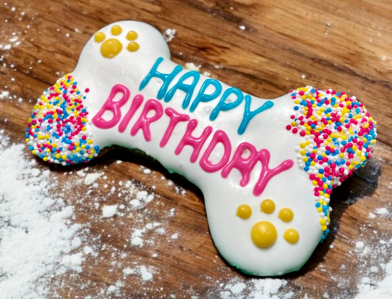YumYum4DOGS - Wholesale Pet Treats - Dog - 6 inch Yogurt Fiesta Happy Birthday Bone Dog Treats2