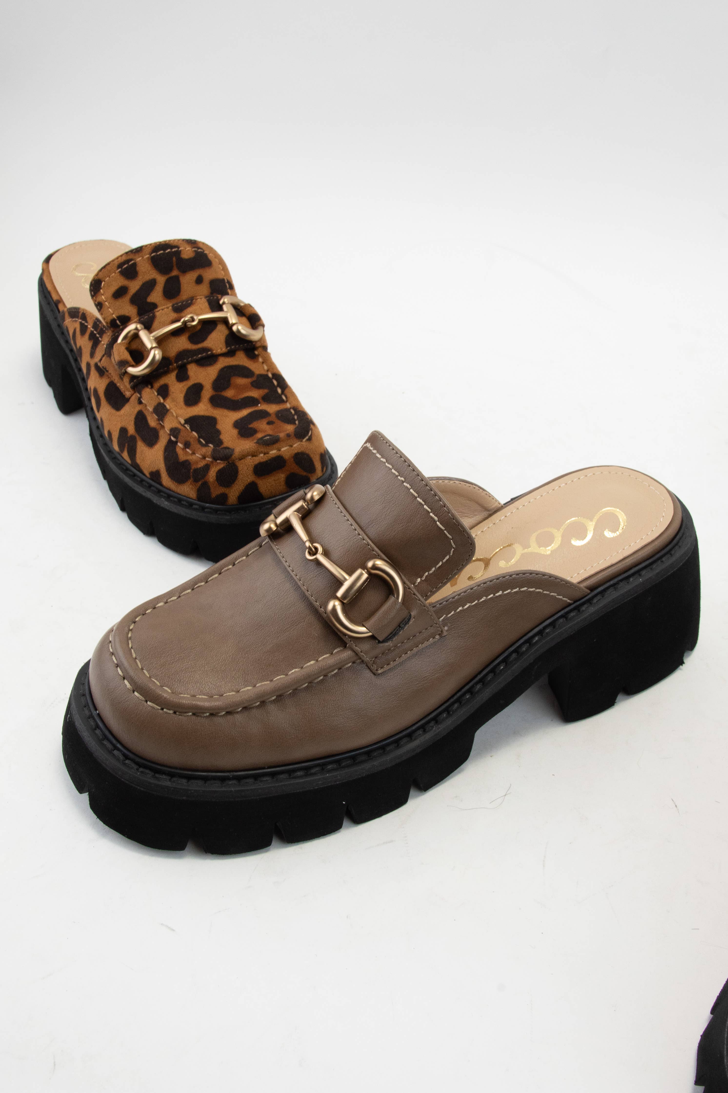 CCOCCI - Wholesale Loafers - Women's - LYNN CHUNKY PLATFORM HORSEBIT SLIP ON LOAFER MULE5