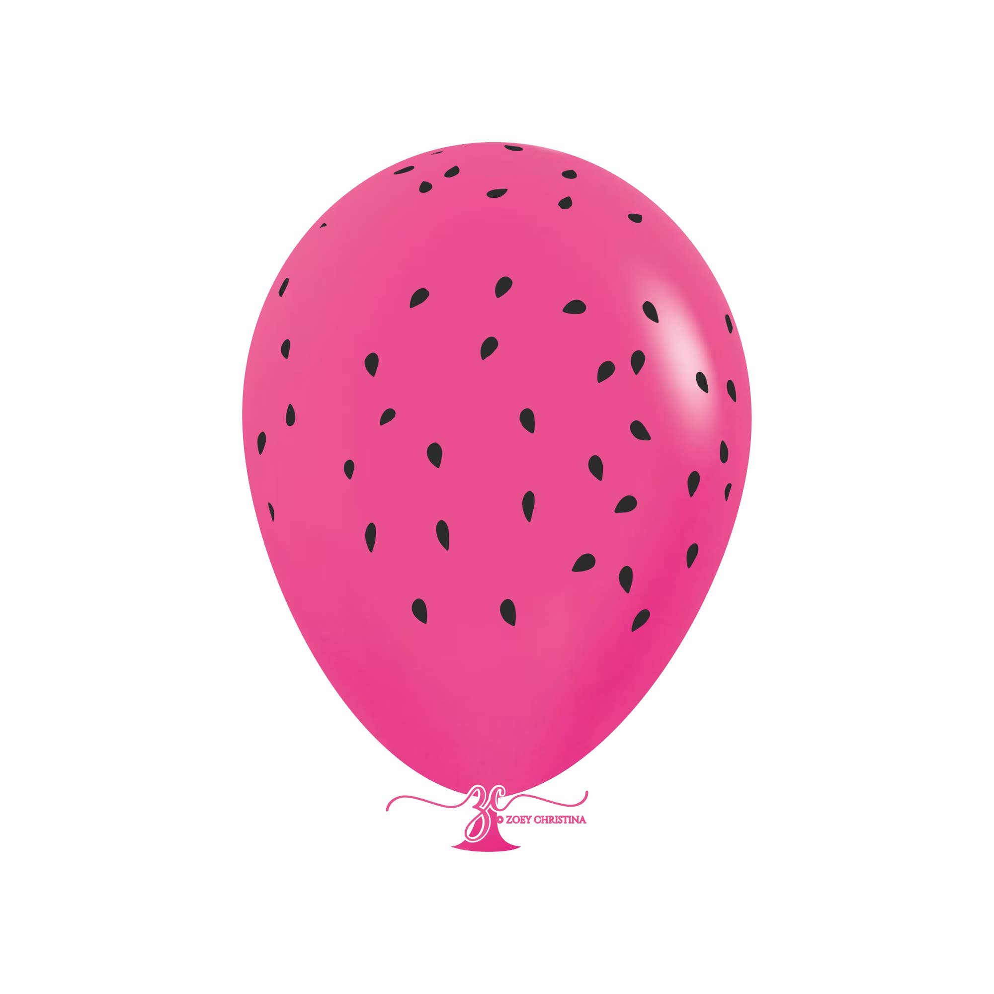 Zoey Christina - Vendita all'ingrosso A palloncino - Palloncini in lattice con semi di frutta, 30,5 cm, con anguria e fragola3