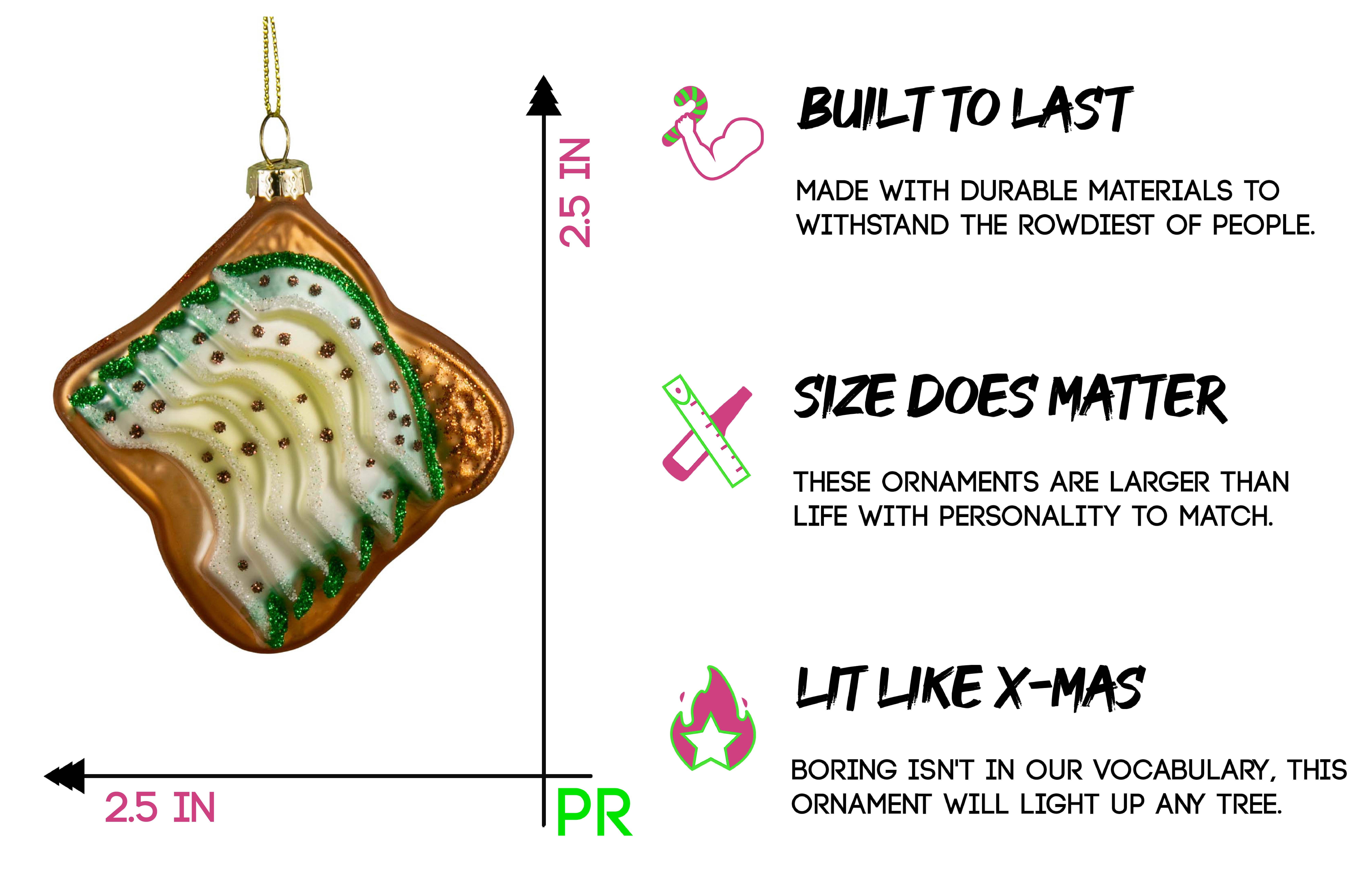 Party Rock Ornaments – Großhandel Verzierung – Party Rock | Avocado-Toastglas-Verzierung2