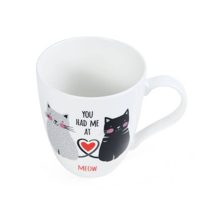 WHITE Pfaltzgraff 18Oz Mug You Had Me At Meow Open Stock for wholesale on Faire