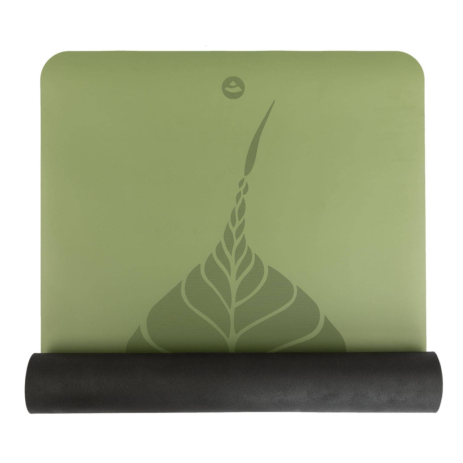 Bodynova - Wholesale Yoga Mat - PHOENIX Mat, Bodhi Leaves, dark green2